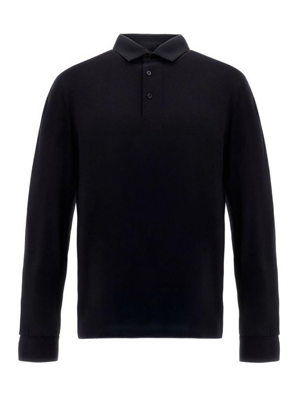 HERNO: Poloshirts - Poloshirt - Dunkelblau
