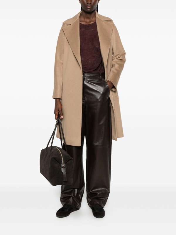 MAX MARA STUDIO: ニーレングスコート online - 膝丈コート - キャメル
