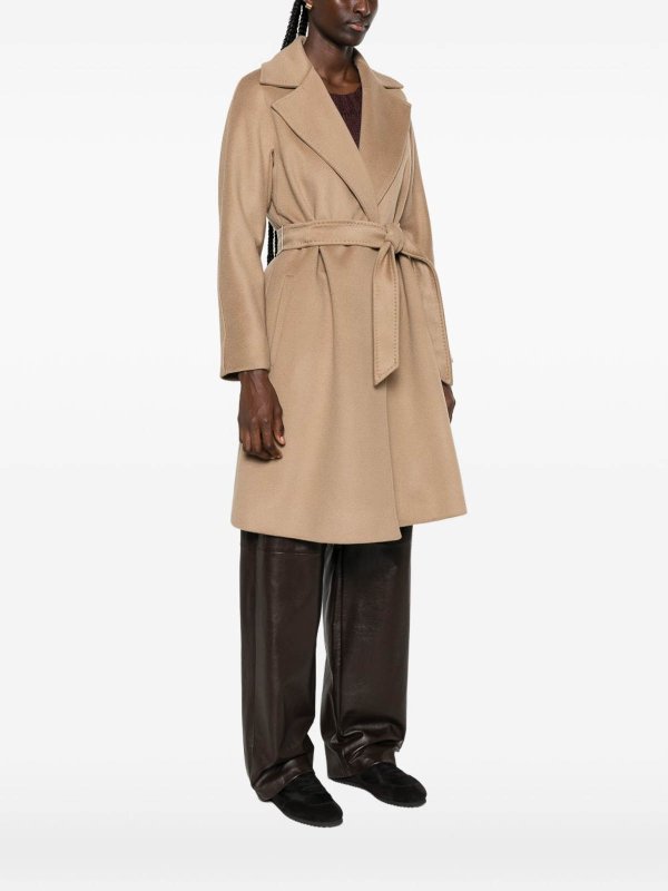 膝丈コート - キャメル shop online: MAX MARA STUDIO