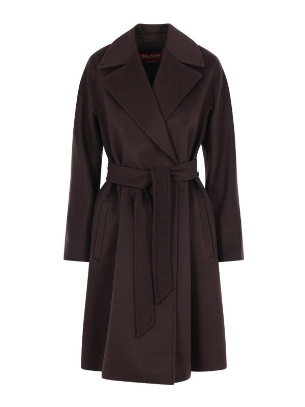 MAX MARA STUDIO: ニーレングスコート - 膝丈コート - ブラウン