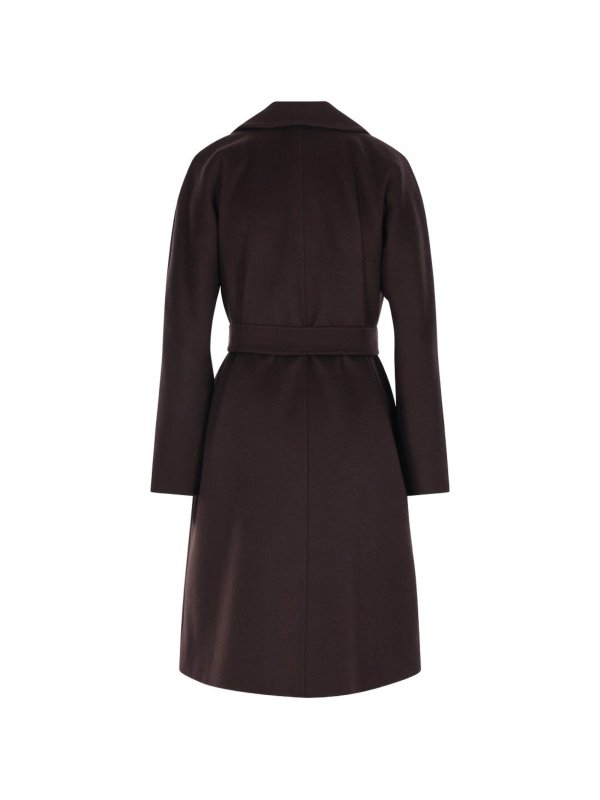 膝丈コート - ブラウン shop online: MAX MARA STUDIO