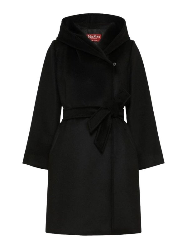MAX MARA STUDIO: ニーレングスコート - 膝丈コート - 黒