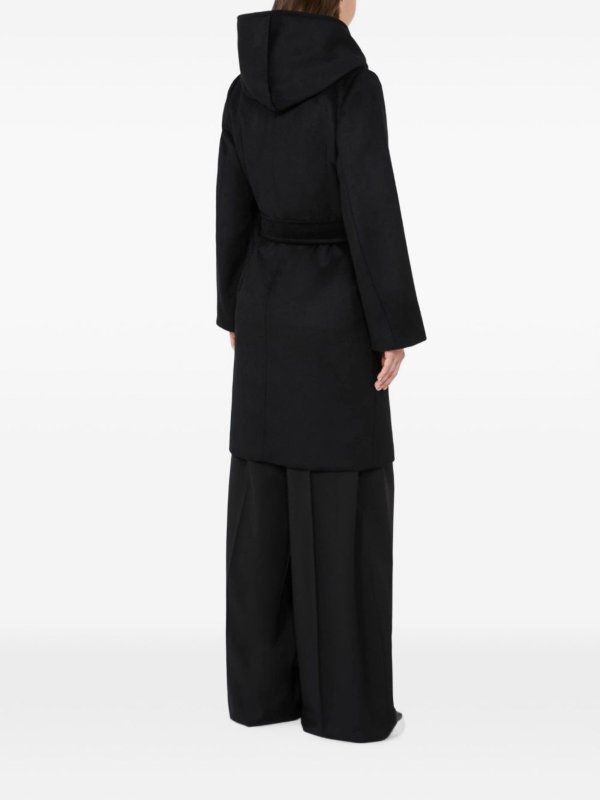 MAX MARA STUDIO: ニーレングスコート online - 膝丈コート - 黒