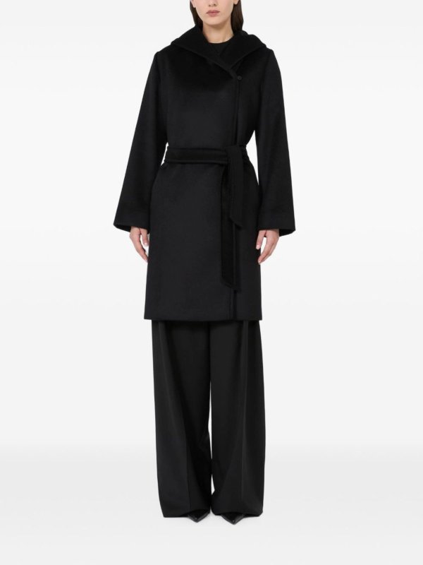 The Best Shops MAX MARA STUDIO: ニーレングスコート - 膝丈コート - 黒