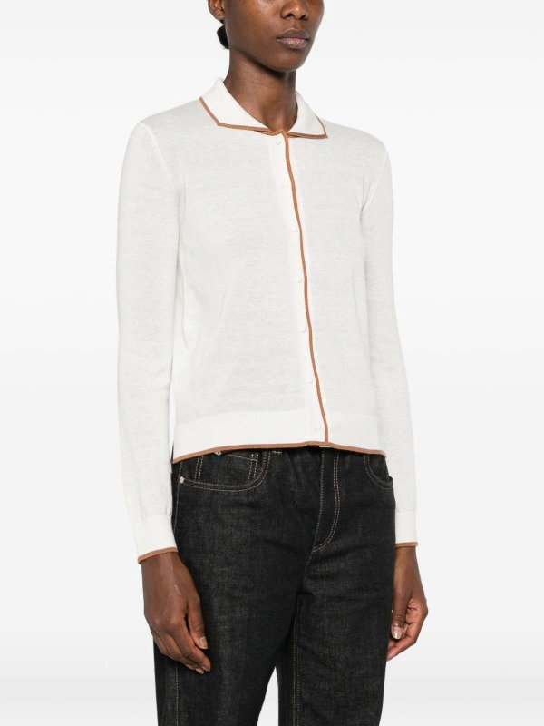 The Best Shops MAX MARA STUDIO: カーディガン - カーディガン - 白