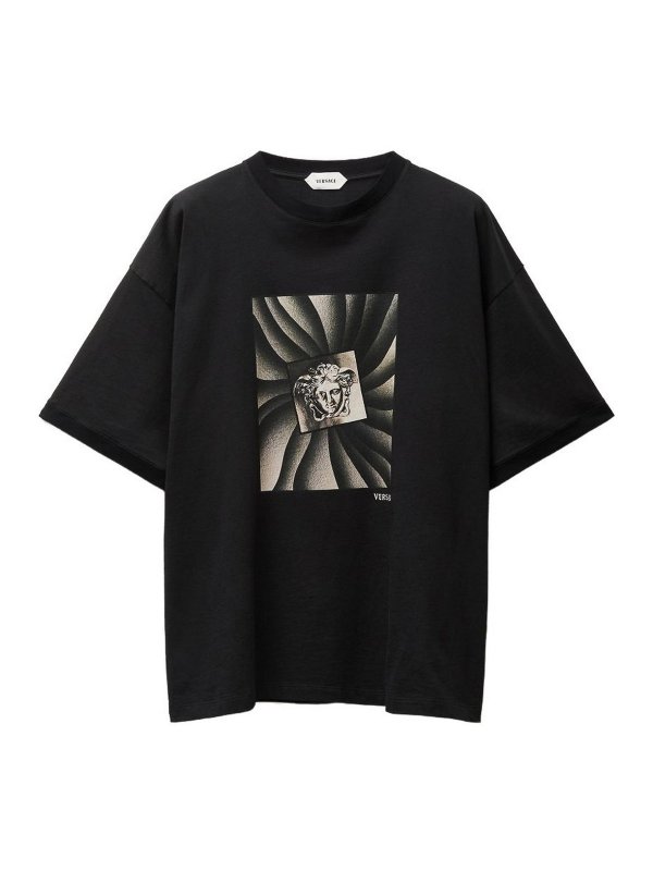 VERSACE: Camisetas - Camiseta - Negro