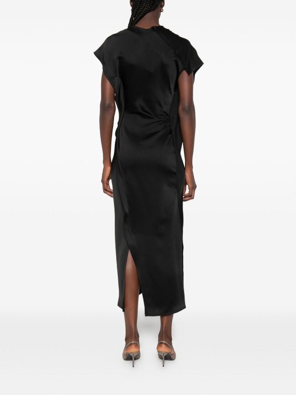 膝丈ドレス - 黒 shop online: VICTORIA BECKHAM