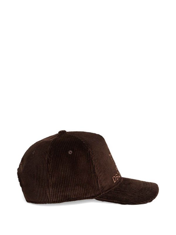 帽子 - ブラウン shop online: DSQUARED2