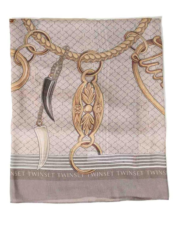 TWINSET: Schals - Schal - Beige