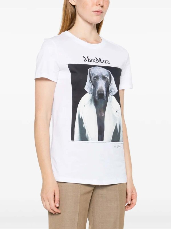 The Best Shops Max Mara: Camisetas - Camiseta - Blanco