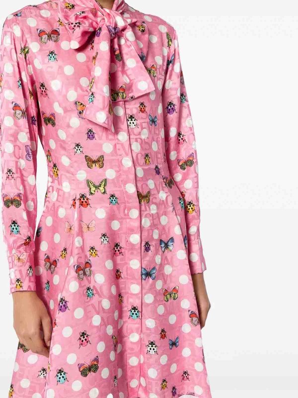 VERSACE buy online 膝丈ドレス - マルチカラー