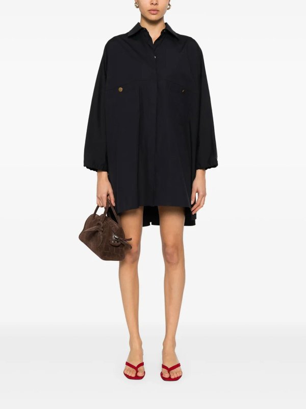 Max Mara: ニーレングスドレス online - 膝丈ドレス - ブルー