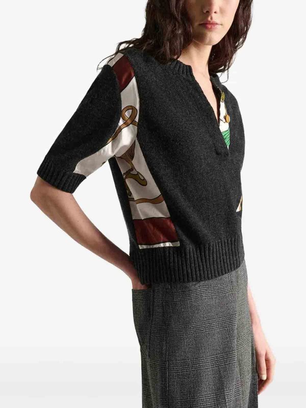 The Best Shops DOROTHEE SCHUMACHER: v necks - Foulard Statement pullover