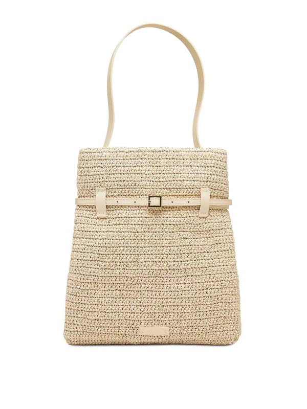MANU ATELIER: Handtaschen - Shopper - Beige