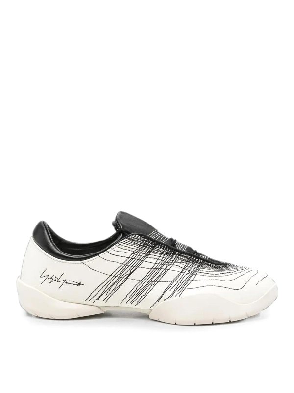 Y-3: Chaussures de sport - Baskets - Blanc