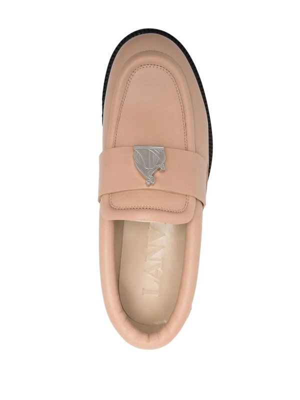 Mocassini con patch shop online: LANVIN