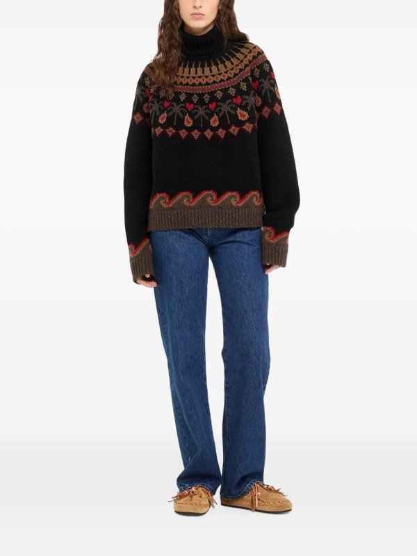 ALANUI: Suéteres con cuello pico online - Suéter Cuello Redondo - Negro