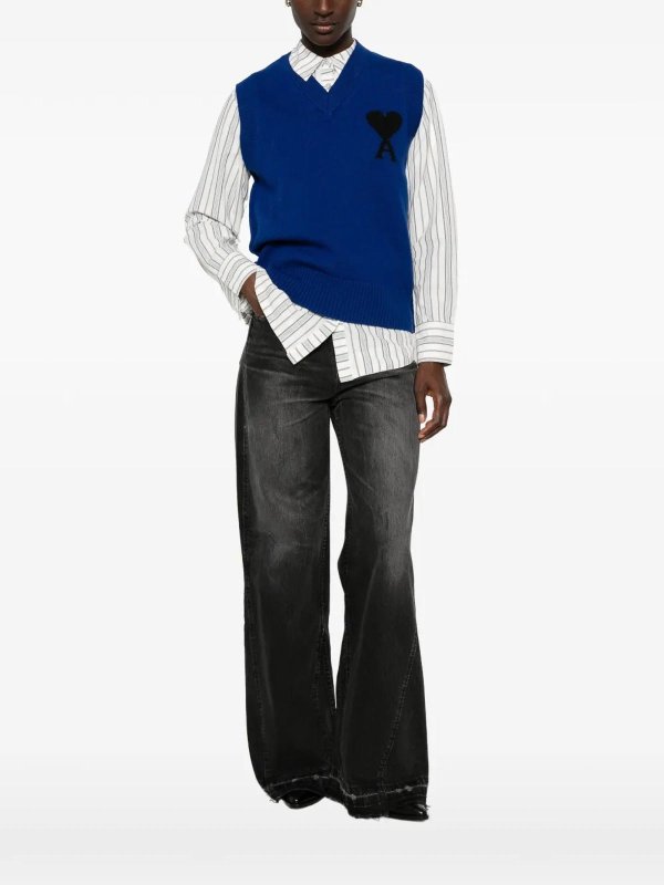 AMI PARIS: Chalecos  online - Chaleco - Azul Claro