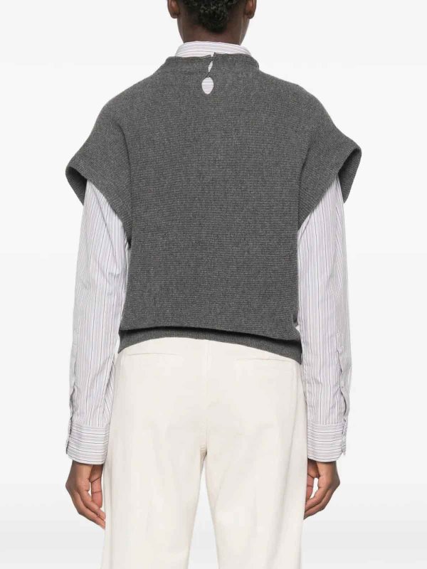 The Best Shops BRUNELLO CUCINELLI: クルーネック - クルーネック - グレー
