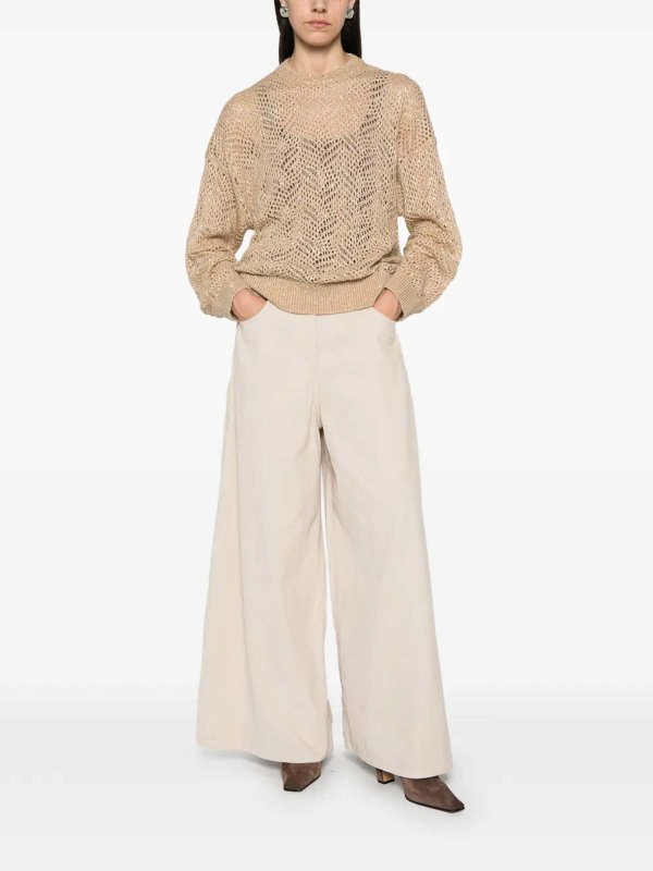 BRUNELLO CUCINELLI: クルーネック online - クルーネック - ベージュ