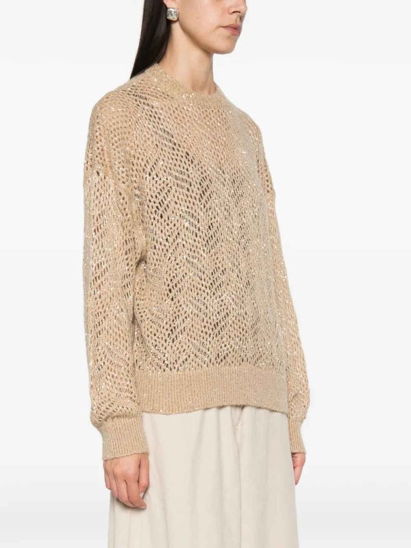 The Best Shops BRUNELLO CUCINELLI: クルーネック - クルーネック - ベージュ