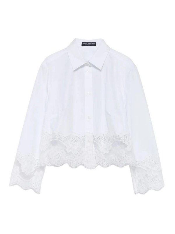 DOLCE & GABBANA: シャツ - シャツ - 白