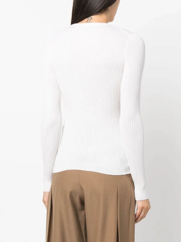 クルーネック - ベージュ shop online: GABRIELA HEARST