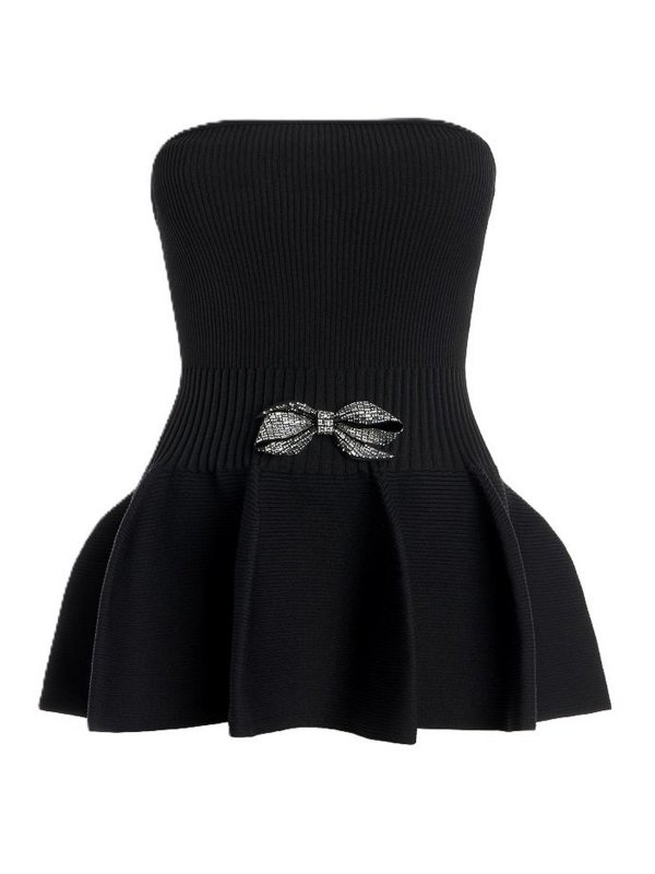 GENNY: Tops y camisetas sin mangas - Top - Negro