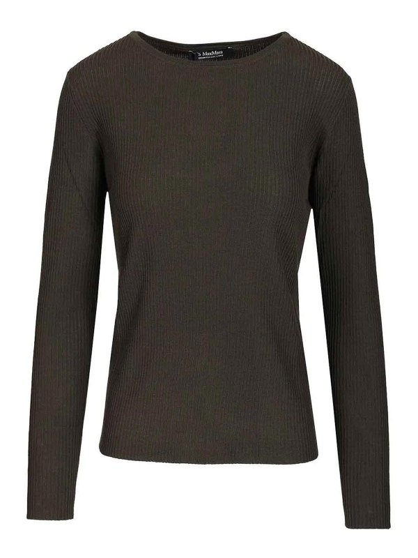 Max Mara: クルーネック - クルーネック - 緑