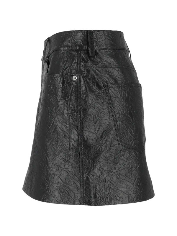 The Best Shops MICHAEL KORS: レザースカート - レザースカート - 黒
