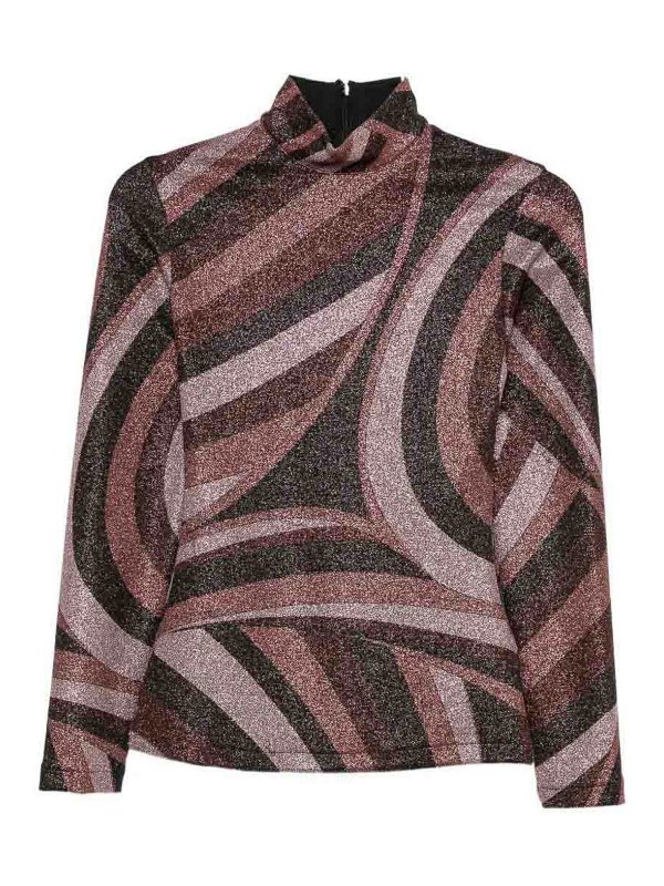 EMILIO PUCCI: トップス＆タンクトップ - トップ/タンクトップ - ダークレッド