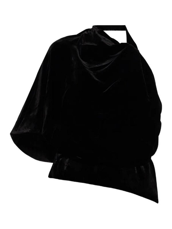 ROHE: Tops y camisetas sin mangas - Top - Negro