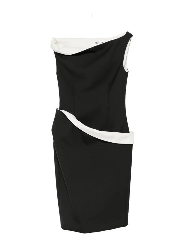 ROHE: abiti da cocktail - Abito Two Tone
