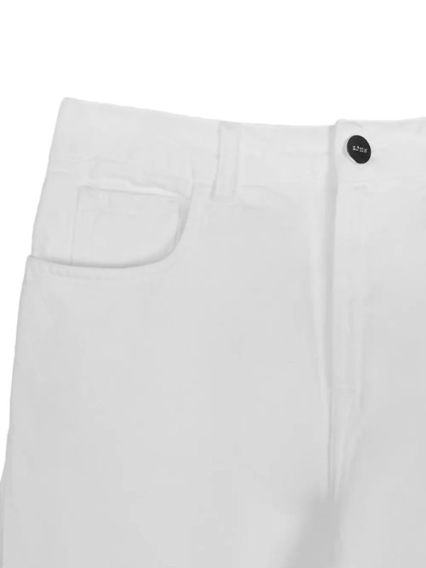 The Best Shops ROHE: Jeans Rectos - Vaqueros Rectos - Blanco