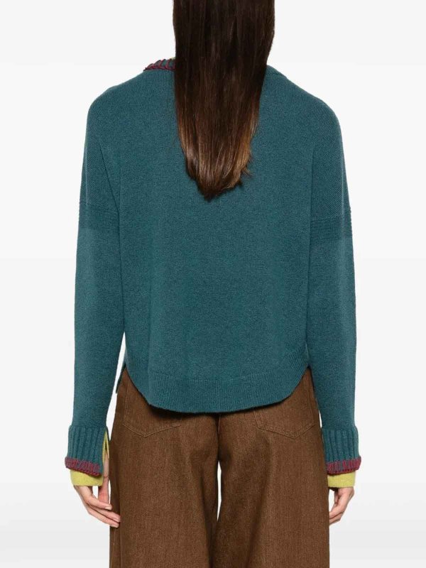 クルーネック - 緑 shop online: ROSANNA OCAMPO
