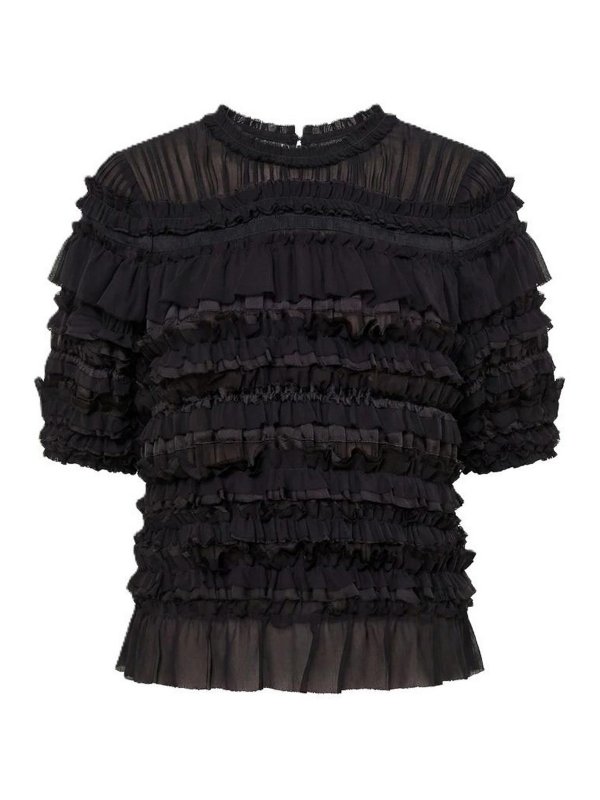 ULLA JOHNSON: Tops & Tank tops - Pleated top mabel