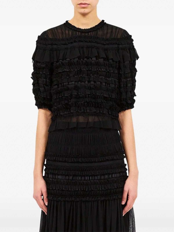 The Best Shops ULLA JOHNSON: Tops & Tank tops - Pleated top mabel