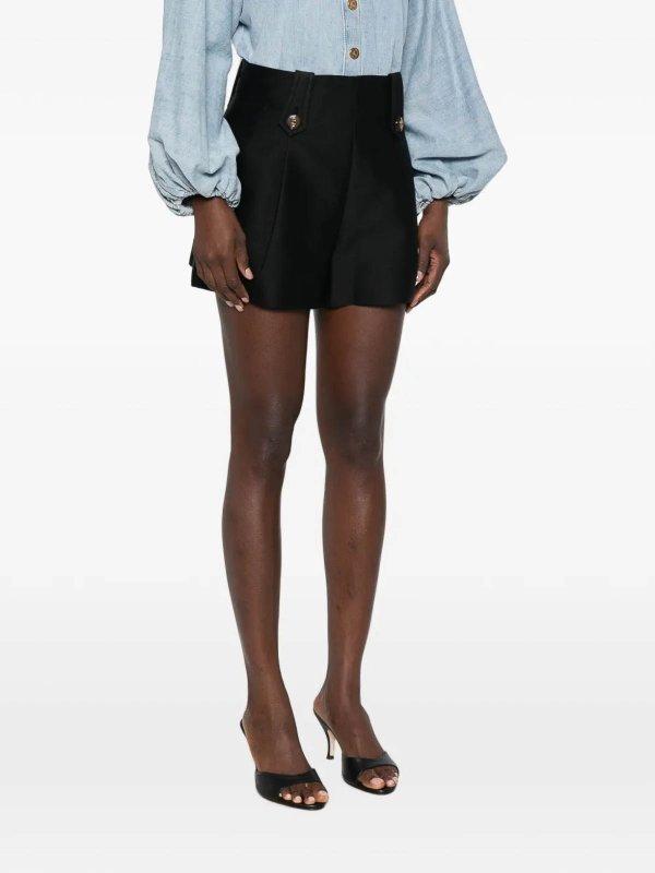 The Best Shops ZIMMERMANN: トラウザーショーツ - ショートパンツ - 黒