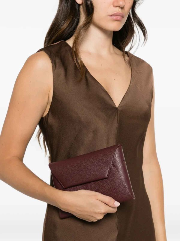 BRUNELLO CUCINELLI: クラッチバッグ online - クラッチバッグ - ダークレッド