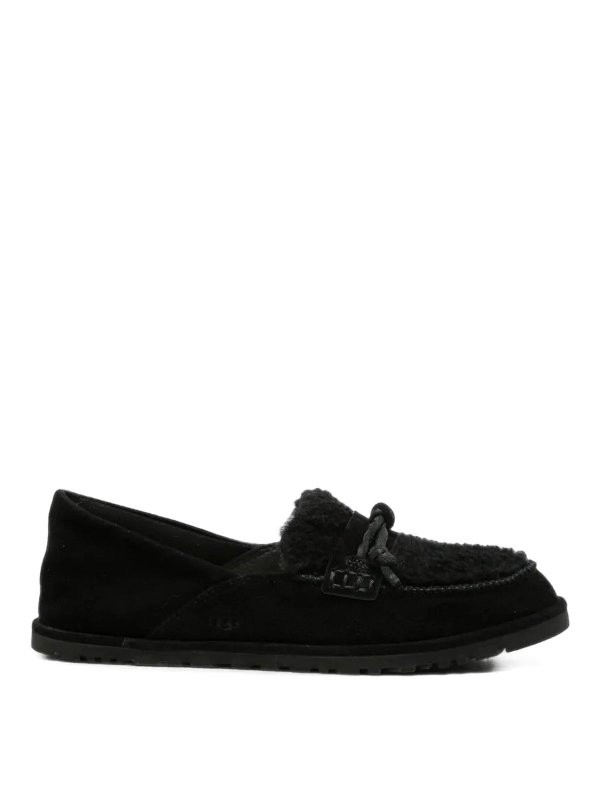 UGG: ロファー＆スリッパ - ローファー - 黒