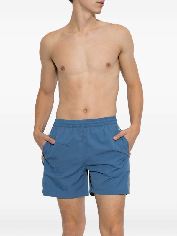 BURBERRY: Badeanzüge und Badehosen online - Badehose - Blau