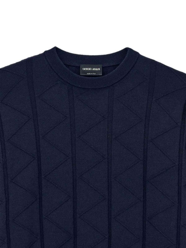 GIORGIO ARMANI: クルーネック online - クルーネック - ブルー
