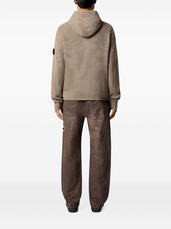 STONE ISLAND: クルーネック online - クルーネック - グレイッシュブラウン