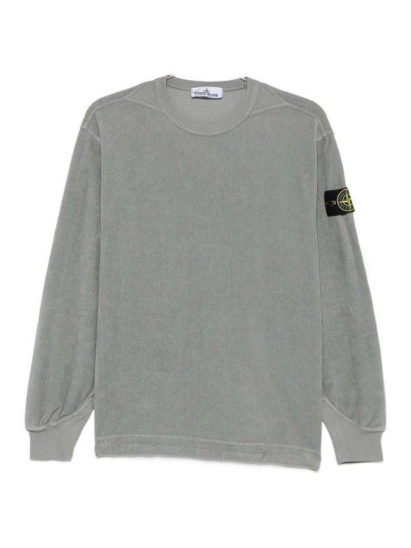 STONE ISLAND: クルーネック - クルーネック - グレー