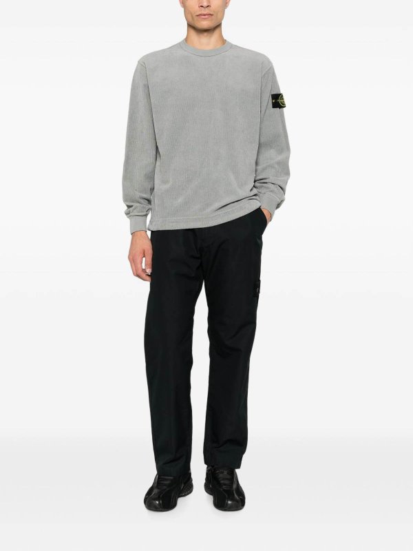 STONE ISLAND: クルーネック online - クルーネック - グレー