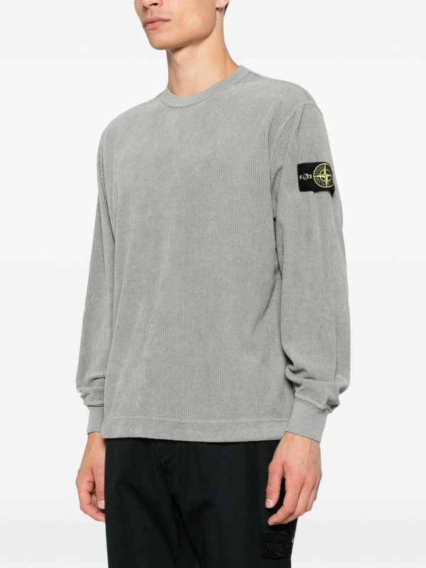STONE ISLAND buy online クルーネック - グレー