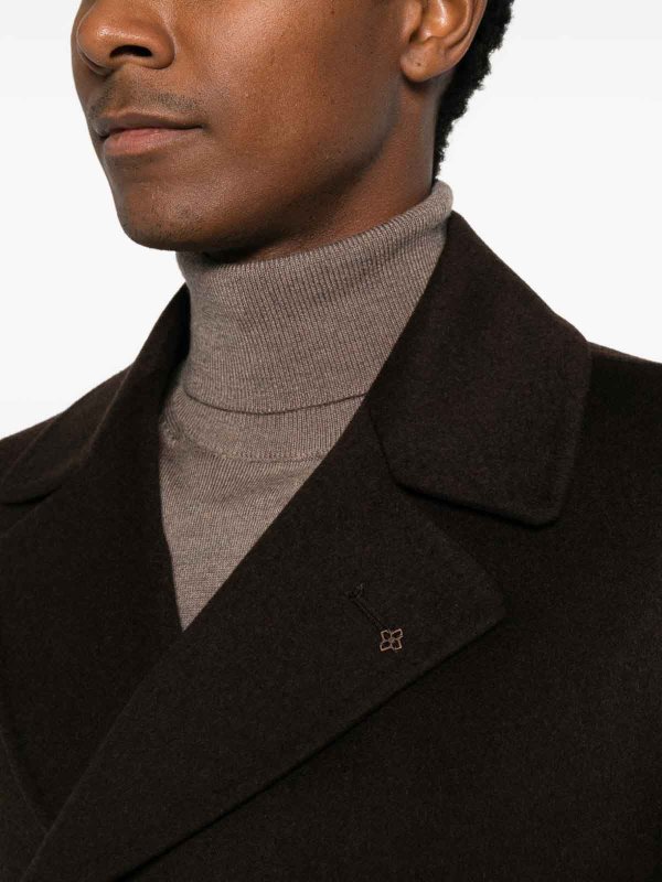 The Best Shops TAGLIATORE: ニーレングスコート - 膝丈コート - ダークブラウン