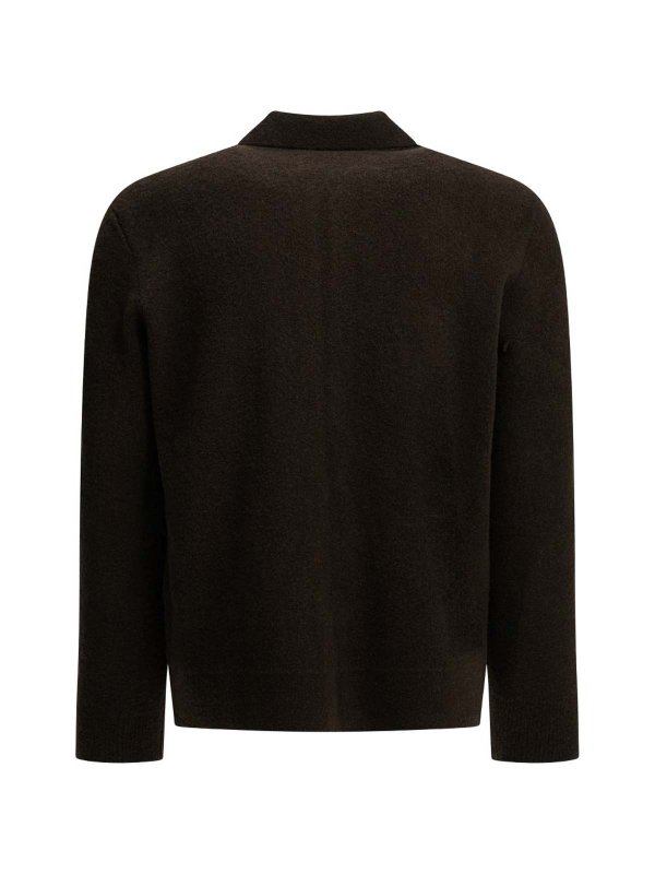 クルーネック - ダークブラウン shop online: TAGLIATORE
