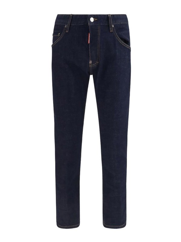 DSQUARED2: ストレートジーンズ - ストレートジーンズ - ダークブルー