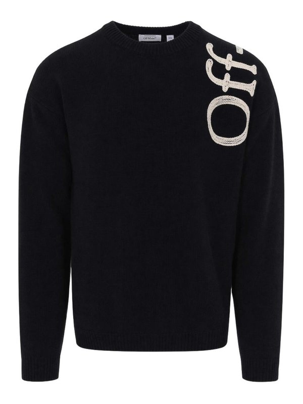 OFF-WHITE: クルーネック - クルーネック - 黒